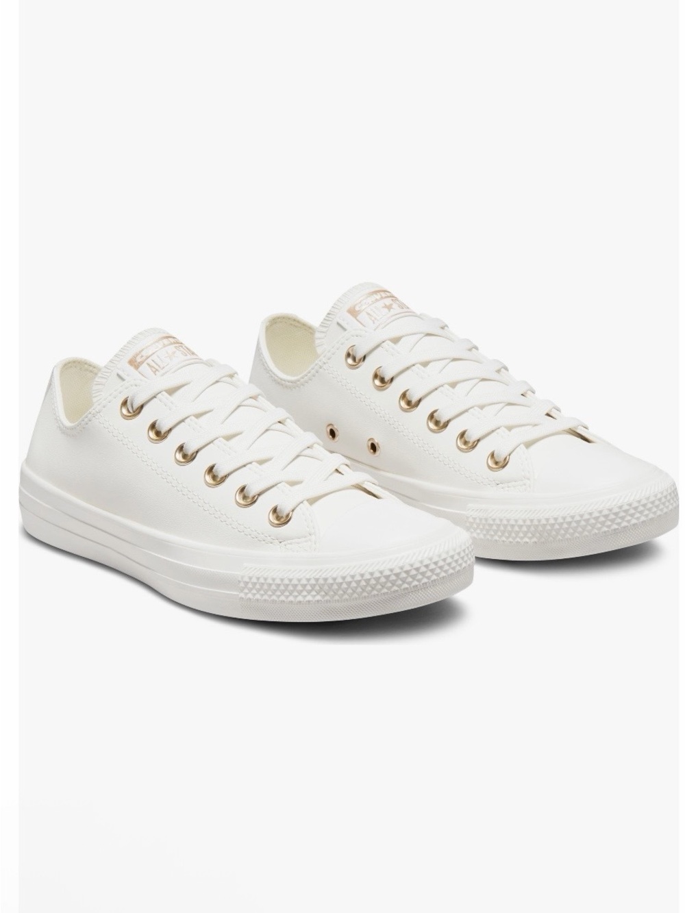 Converse Chuck Taylor All Star Vegan Leather Ox Low Top Sneakers - White